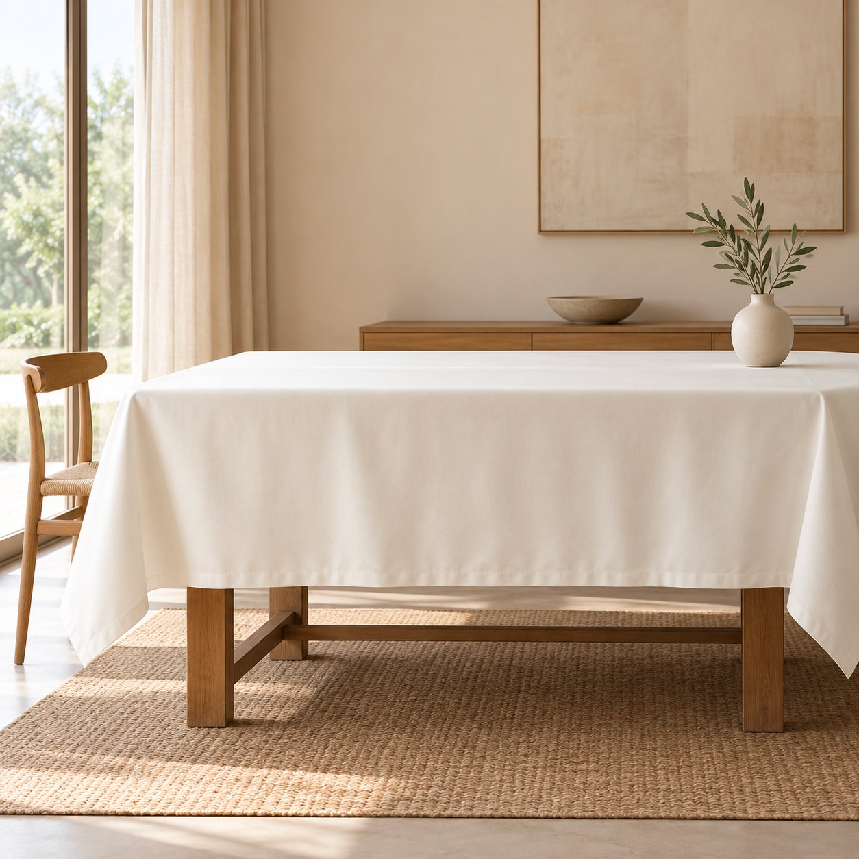 Nappe de table en satin 100% coton