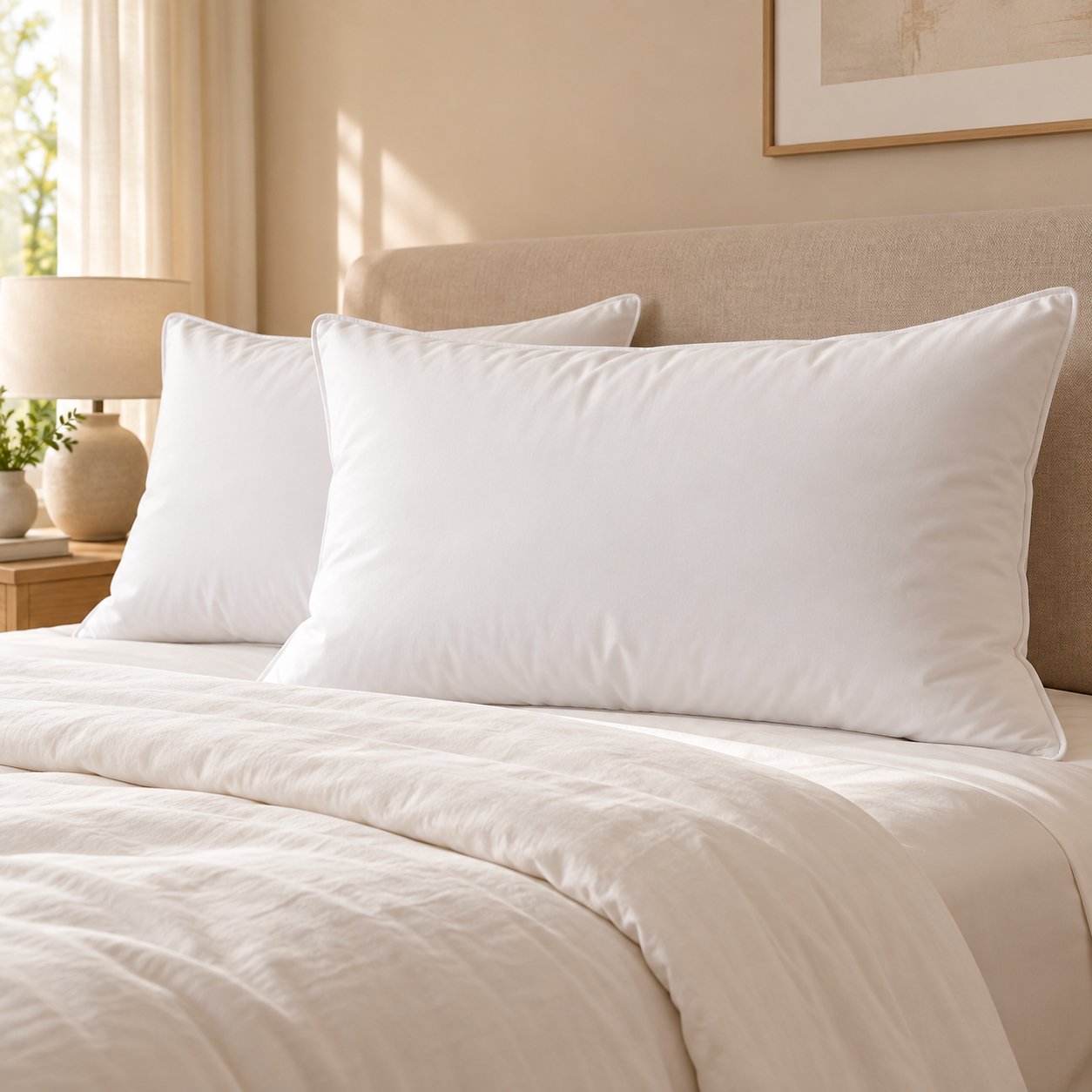 Oreiller Percale200 100% Coton Duvet/Plumet – Image 3
