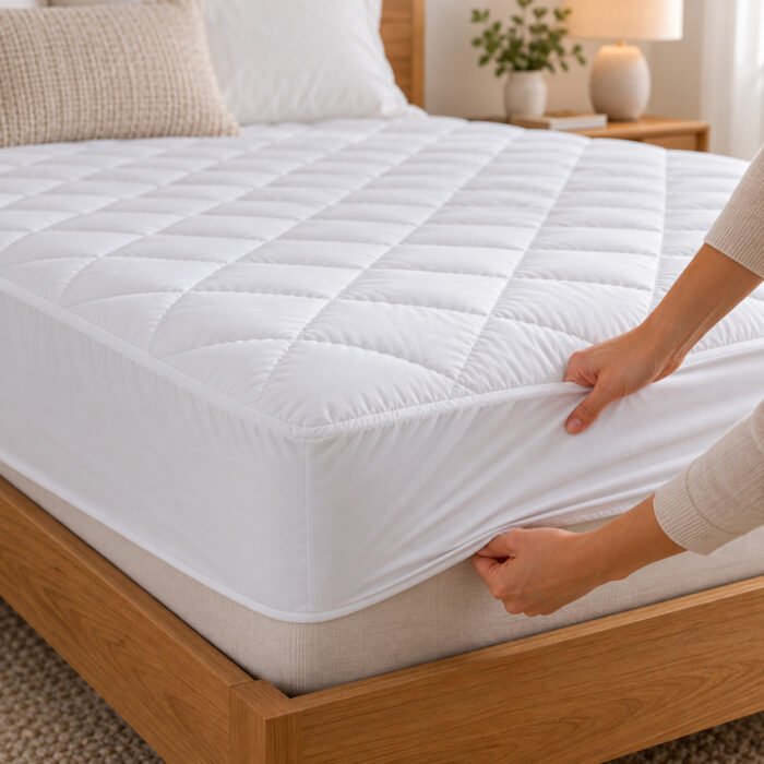 Protège matelas Percale200 Microfibres siliconnées