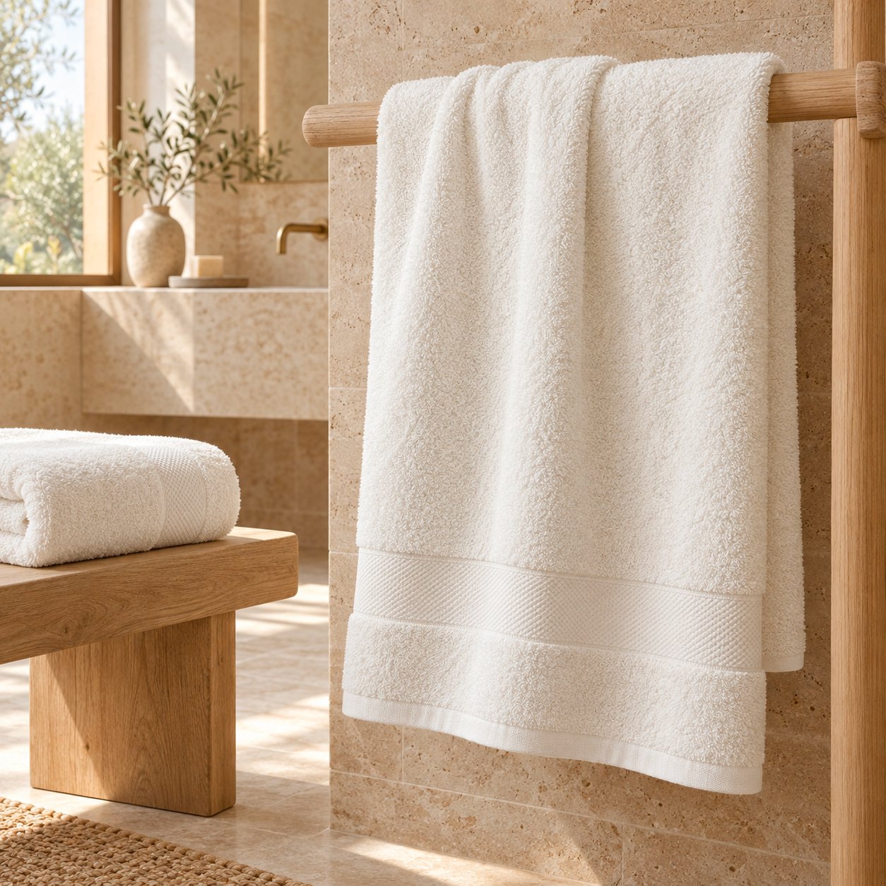 Serviette de bain 100% Coton 600 g – Image 3