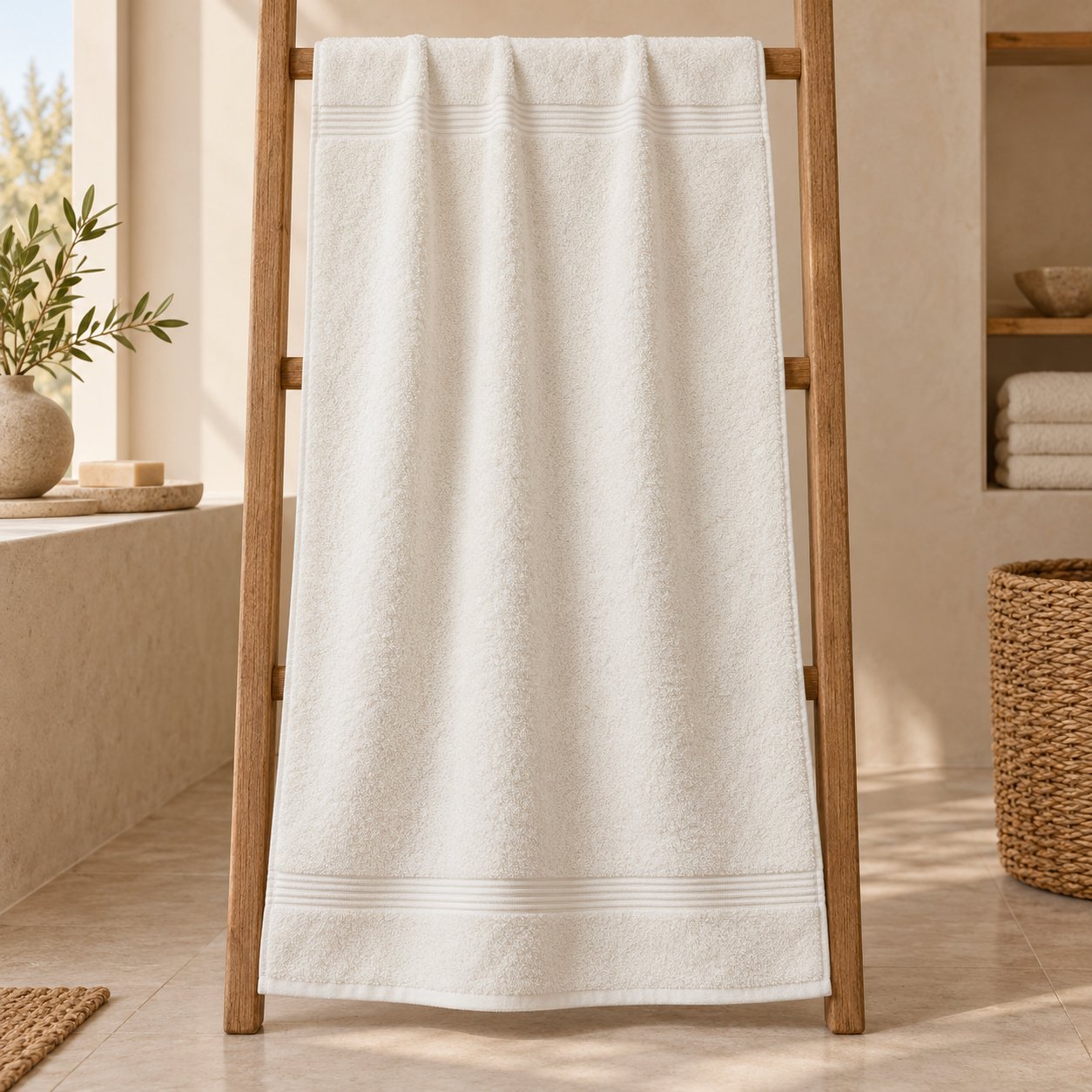 Serviette de bain 100% Coton 600 g – Image 4